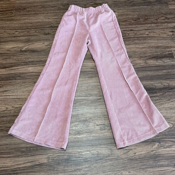 BDG Urban Outfitters High Waisted Mauve Pink Corduroy Flare Pants Size S-P - Picture 1 of 11